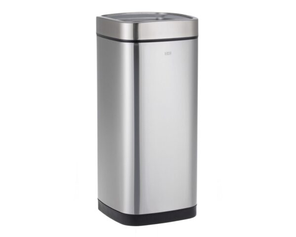 Kosz otwarty OPEN kwadratowy o pojemności 35l, stal matowa