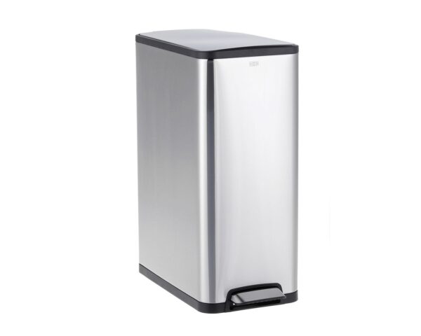 Kosz prostokątny CUBE SLIM pojemność 45 l, stal matowa