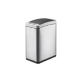Kosz automatyczny SENSOR, bezdotykowy, prostokątny, stal matowa 8 l