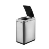 Kosz automatyczny SENSOR, bezdotykowy, prostokątny, stal matowa 8 l