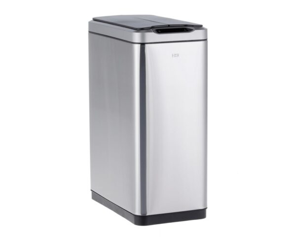 Kosz automatyczny SENSOR, bezdotykowy, prostokątny, pokrywa dwudzielna, stal mat. 45 l Kosz automatyczny SENSOR, bezdotykowy, prostokątny, pokrywa dwudzielna, stal mat. 45 l