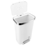 Kosz pedałowy MERIDA ECO PAPER, pojemność 50 l, tworzywo sztuczne, biały