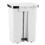 Kosz pedałowy HANA, pojemność 35 l, tworzywo sztuczne, biały