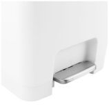 Kosz pedałowy HANA, pojemność 35 l, tworzywo sztuczne, biały