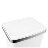 Kosz pedałowy HANA, pojemność 45 l, tworzywo sztuczne, biały