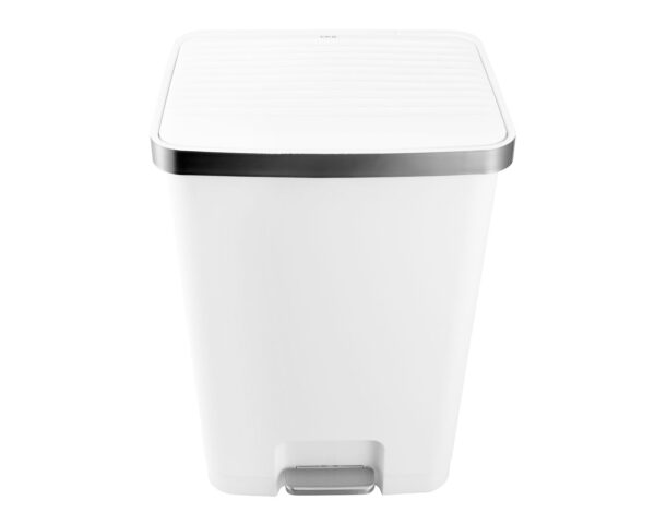 Kosz pedałowy HANA, pojemność 70 l, tworzywo sztuczne, biały Kosz pedałowy HANA, pojemność 70 l, tworzywo sztuczne, biały