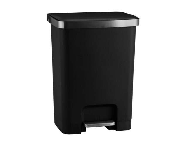 Kosz pedałowy HANA, pojemność 35 l, tworzywo sztuczne czarny