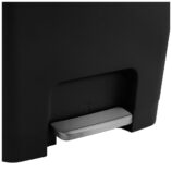 Kosz pedałowy HANA, pojemność 35 l, tworzywo sztuczne czarny