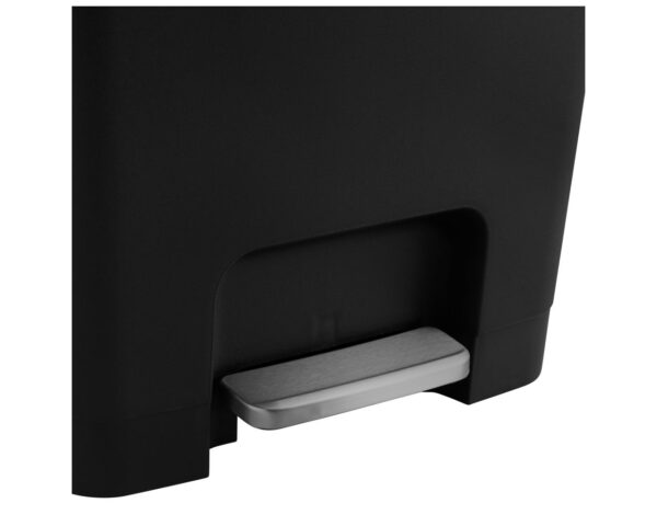 Kosz pedałowy HANA, pojemność 35 l, tworzywo sztuczne czarny Kosz pedałowy HANA, pojemność 35 l, tworzywo sztuczne czarny