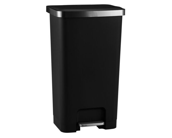 Kosz pedałowy HANA, pojemność 45 l, tworzywo sztuczne, czarny