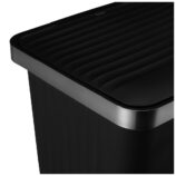 Kosz pedałowy HANA, pojemność 70 l, tworzywo sztuczne, czarny