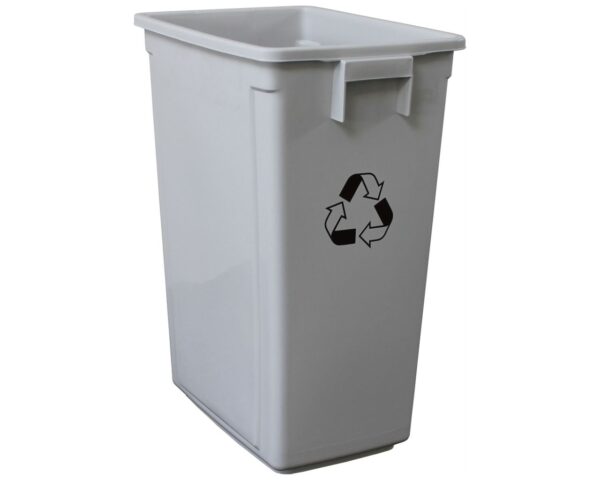 Kosz z tworzywa do segregacji odpadów duży, o pojemności 60 l Kosz z tworzywa do segregacji odpadów duży, o pojemności 60 l
