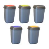 Kosz Quatro poj. 45 l, kolor srebrny