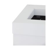 Kosz na odpady otwarty MERIDA STELLA WHITE LINE, pojemność 45 l, biały