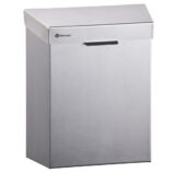 Kosz do damskich toalet MERIDA STELLA, pojemność 4,5 l, stal matowa