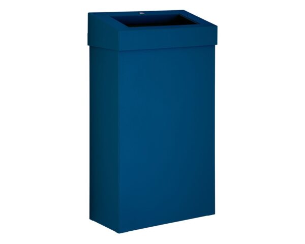 Kosz na odpady otwarty MERIDA STELLA SLIM BLUE LINE, pojemność 27 l, niebieski Kosz na odpady otwarty MERIDA STELLA SLIM BLUE LINE, pojemność 27 l, niebieski