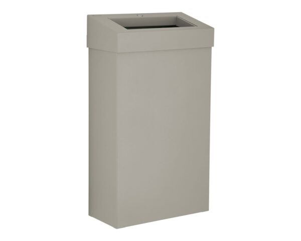 Kosz na odpady otwarty MERIDA STELLA SLIM STONE GREY LINE, pojemność 27 l, szary kamienny Kosz na odpady otwarty MERIDA STELLA SLIM STONE GREY LINE, pojemność 27 l, szary kamienny