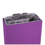 Kosz na odpady otwarty MERIDA STELLA SLIM VIOLET LINE, pojemność 27 l, fioletowy
