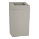 Kosz na odpady otwarty MERIDA STELLA STONE GREY LINE, pojemność 45 l, szary kamienny