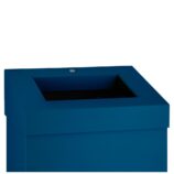 Kosz na odpady otwarty MERIDA STELLA BLUE LINE, pojemność 45 l, niebieski