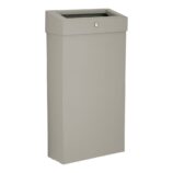 Kosz na odpady otwarty MERIDA STELLA SLIM STONE GREY LINE COMBO, pojemność 15 l, szary kamienny