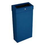 Kosz na odpady otwarty MERIDA STELLA SLIM BLUE LINE COMBO, pojemność 15 l, niebieski