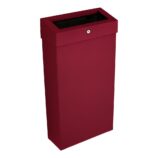 Kosz na odpady otwarty MERIDA STELLA SLIM RED LINE COMBO, pojemność 15 l, czerwony