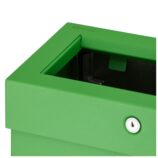 Kosz na odpady otwarty MERIDA STELLA SLIM GREEN LINE COMBO, pojemność 15 l, zielony