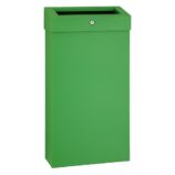Kosz na odpady otwarty MERIDA STELLA SLIM GREEN LINE COMBO, pojemność 15 l, zielony