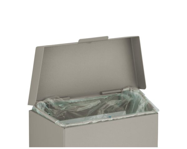 Kosz do damskich toalet MERIDA STELLA STONE GREY LINE 4,5 l, szary kamienny Kosz do damskich toalet MERIDA STELLA STONE GREY LINE 4,5 l, szary kamienny