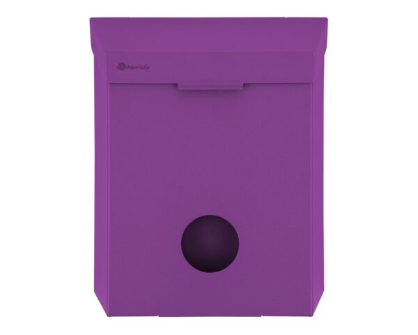 Kosz do damskich toalet MERIDA STELLA VIOLET LINE z pojemnikiem na torebki higieniczne, pojemność 4,4 l, fioletowy Kosz do damskich toalet MERIDA STELLA VIOLET LINE z pojemnikiem na torebki higieniczne, pojemność 4,4 l, fioletowy