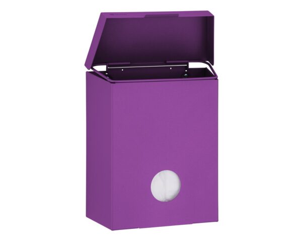 Kosz do damskich toalet MERIDA STELLA VIOLET LINE z pojemnikiem na torebki higieniczne, pojemność 4,4 l, fioletowy Kosz do damskich toalet MERIDA STELLA VIOLET LINE z pojemnikiem na torebki higieniczne, pojemność 4,4 l, fioletowy