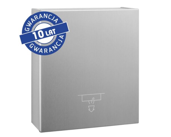 Podszafkowy pojemnik na ręczniki składane MERIDA STELLA SLIM MAXI, stal matowa