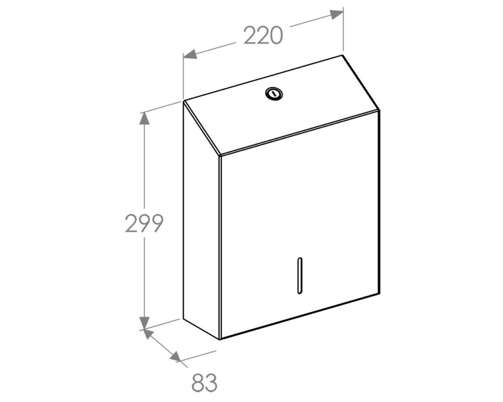Pojemnik na ręczniki składane MERIDA STELLA SLIM GREEN LINE MAXI, zielony