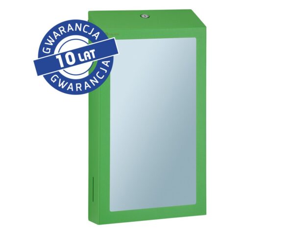 Pojemnik na ręczniki składane z lustrem ze stali SuperMirror „2w1" MERIDA STELLA SLIM GREEN LINE MEGA COMBO, zielony