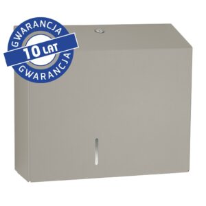 Pojemnik na papier toaletowy MERIDA STELLA DUO STONE GREY LINE z uchwytem na resztkę rolki papieru, średnica papieru do 20 cm, szary kamienny