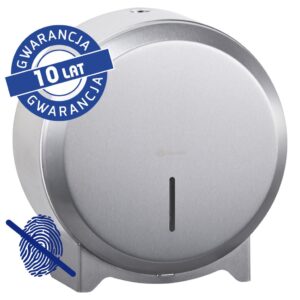 Pojemnik na papier toaletowy MERIDA STELLA Anti-FingerPrint MINI, śr. papieru do 19 cm, stal matowa z powłoką AFP