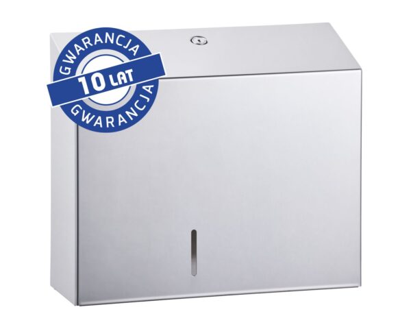 Pojemnik na papier toaletowy MERIDA STELLA MAXI, średnica papieru do 23 cm, stal polerowana