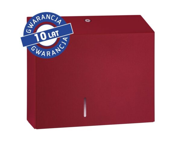 Pojemnik na papier toaletowy MERIDA STELLA DUO RED LINE z uchwytem na resztkę rolki papieru, średnica papieru do 20 cm, czerwony Pojemnik na papier toaletowy MERIDA STELLA DUO RED LINE z uchwytem na resztkę rolki papieru, średnica papieru do 20 cm, czerwony