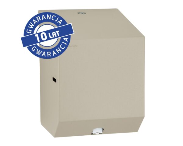 Pojemnik na ręczniki papierowe w rolach lub papier toaletowy w systemie listkowym MERIDA STELLA SILK GREY LINE MINI, szary jedwabisty