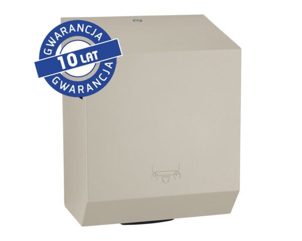 Mechaniczny podajnik ręczników papierowych w rolach MERIDA STELLA SILK GREY LINE, szary jedwabisty