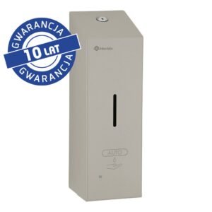 Bezdotykowy automatyczny dozownik mydła w pianie MERIDA STELLA AUTOMATIC SLIM STONE GREY LINE na jednorazowe wkłady 800 ml, szary kamienny