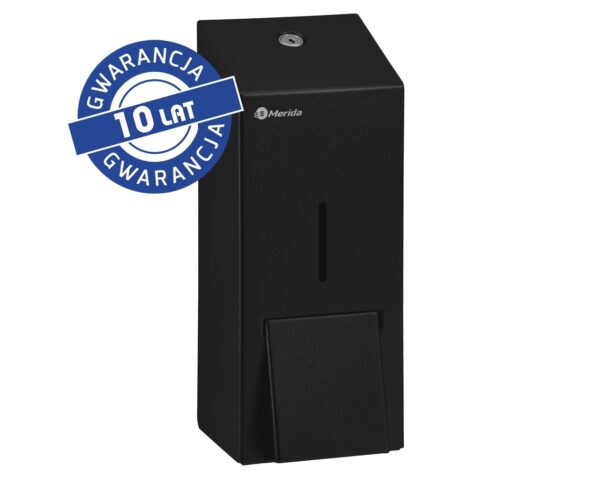 Dozownik mydła w pianie MERIDA STELLA BLACK LINE MAXI na jednorazowe wkłady 700 g, czarny Dozownik mydła w pianie MERIDA STELLA BLACK LINE MAXI na jednorazowe wkłady 700 g, czarny