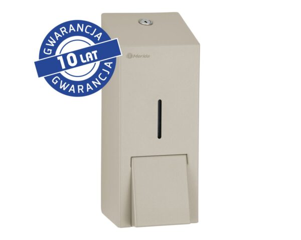 Dozownik mydła w płynie MERIDA STELLA SILK GREY LINE MAXI, pojemność zbiornika 800 ml, szary jedwabisty Dozownik mydła w płynie MERIDA STELLA SILK GREY LINE MAXI, pojemność zbiornika 800 ml, szary jedwabisty