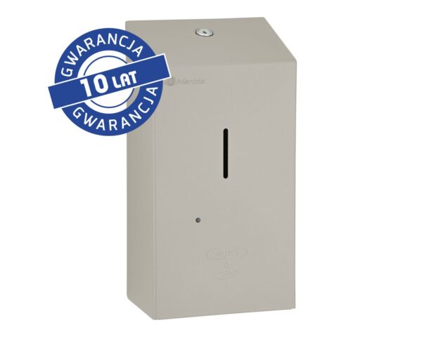 Bezdotykowy automatyczny dozownik mydła w pianie MERIDA STELLA AUTOMATIC STONE GREY LINE na jednorazowe wkłady 1000 g, szary kamienny Bezdotykowy automatyczny dozownik mydła w pianie MERIDA STELLA AUTOMATIC STONE GREY LINE na jednorazowe wkłady 1000 g, szary kamienny