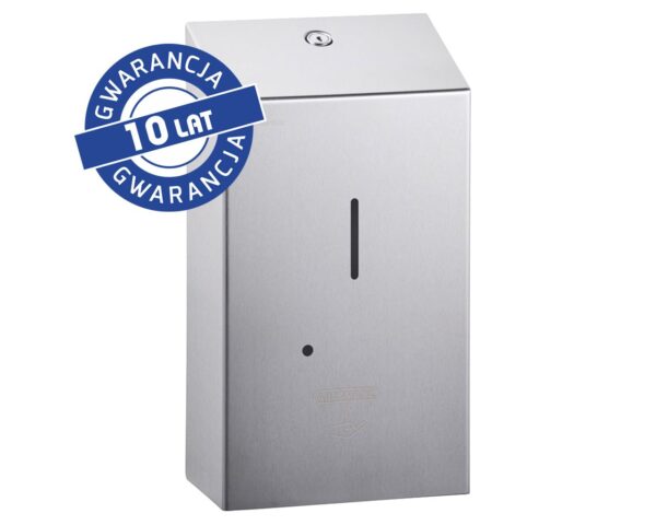 Bezdotykowy automatyczny dozownik mydła w płynie MERIDA STELLA AUTOMATIC, pojemność zbiornika 1000 ml, stal matowa Bezdotykowy automatyczny dozownik mydła w płynie MERIDA STELLA AUTOMATIC, pojemność zbiornika 1000 ml, stal matowa