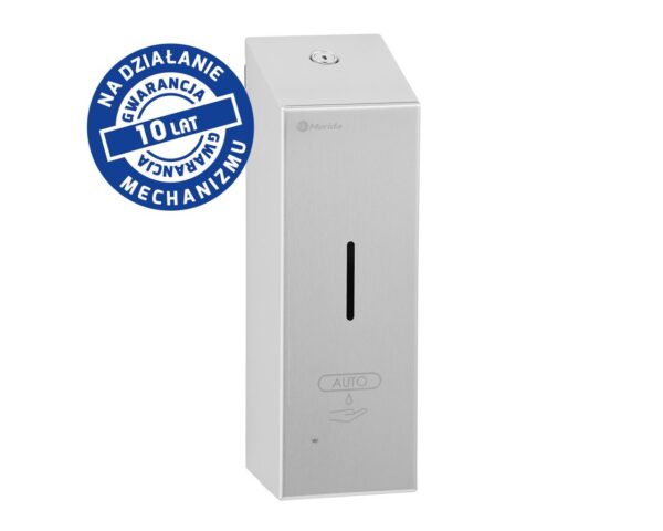 Bezdotykowy automatyczny dozownik mydła w pianie MERIDA STELLA AUTOMATIC SLIM, na jednorazowe wkłady 800 ml, stal matowa Bezdotykowy automatyczny dozownik mydła w pianie MERIDA STELLA AUTOMATIC SLIM, na jednorazowe wkłady 800 ml, stal matowa