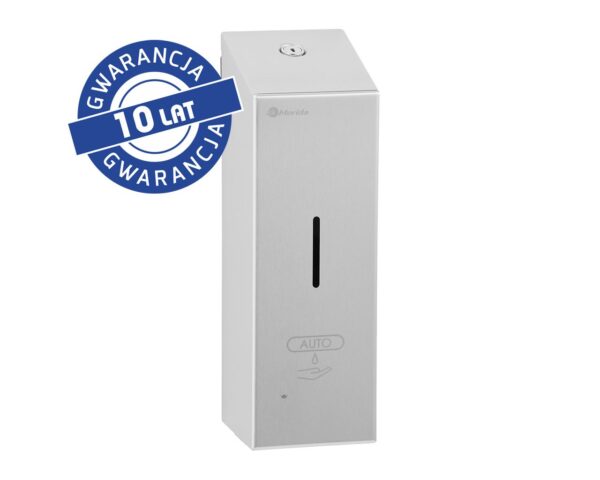 Bezdotykowy automatyczny dozownik mydła w pianie MERIDA STELLA AUTOMATIC SLIM, na jednorazowe wkłady 800 ml, stal matowa Bezdotykowy automatyczny dozownik mydła w pianie MERIDA STELLA AUTOMATIC SLIM, na jednorazowe wkłady 800 ml, stal matowa