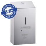 Bezdotykowy automatyczny dozownik płynu dezynfekcyjnego w sprayu na jednorazowe wkłady 1000 ml, MERIDA STELLA, stal matowa