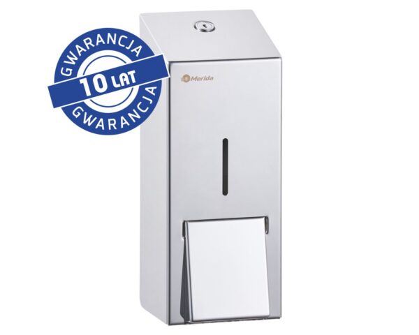 Dozownik mydła w pianie MERIDA STELLA MAXI, na jednorazowe wkłady 700 g z pompką spieniającą, stal polerowana Dozownik mydła w pianie MERIDA STELLA MAXI, na jednorazowe wkłady 700 g z pompką spieniającą, stal polerowana